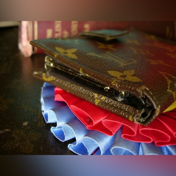 RARE Vintage LOUIS VUITTON Saks Fifth FC French Co Kisslock Coin Wallet Case LV - Picture 7 of 11